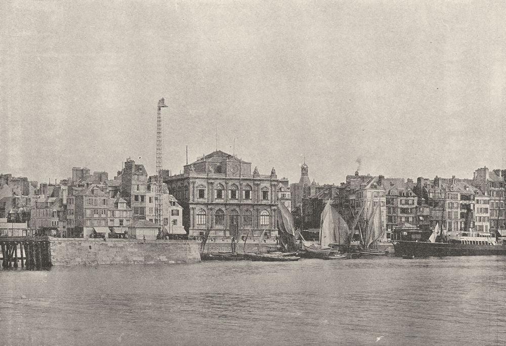 SEINE- MARITIME. Le Havre. Musée Quai 1895 old antique vintage print picture